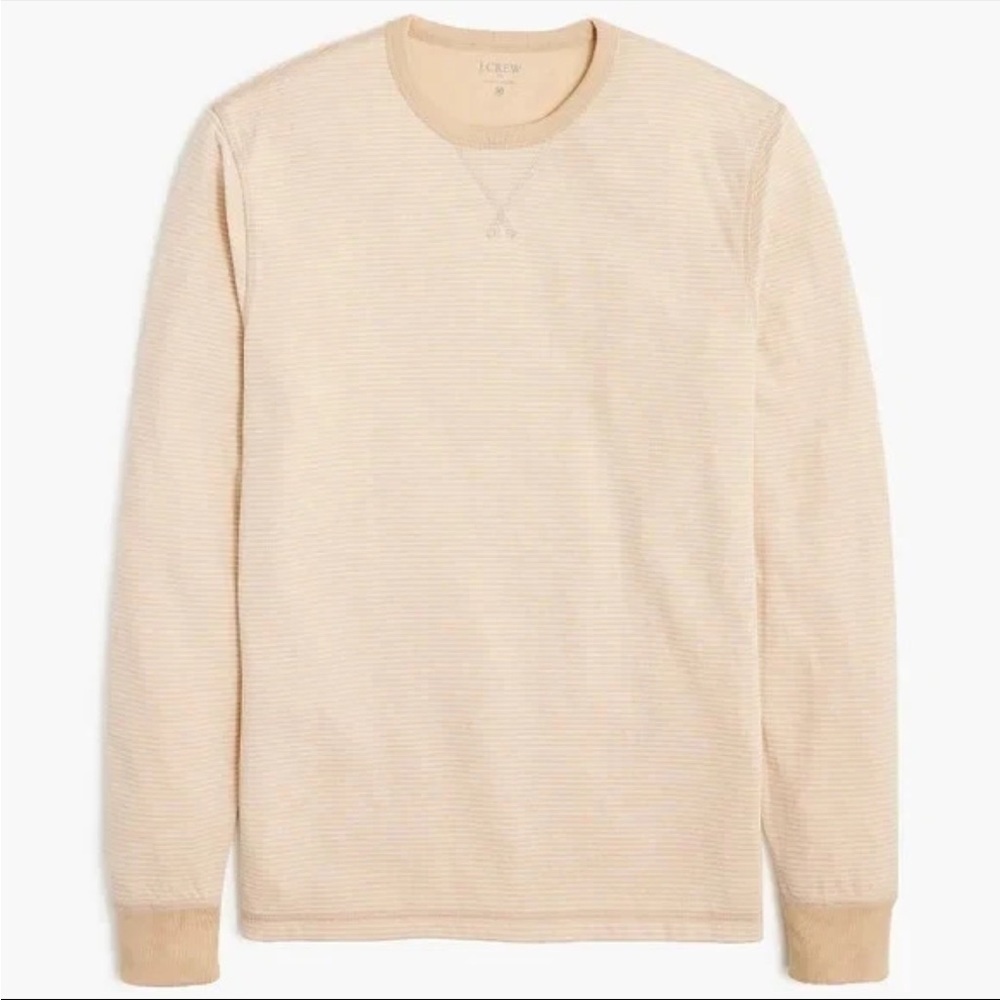 NWT Jcrew Mens Long Sleeve Soft Striped Tshirt Large $69.50